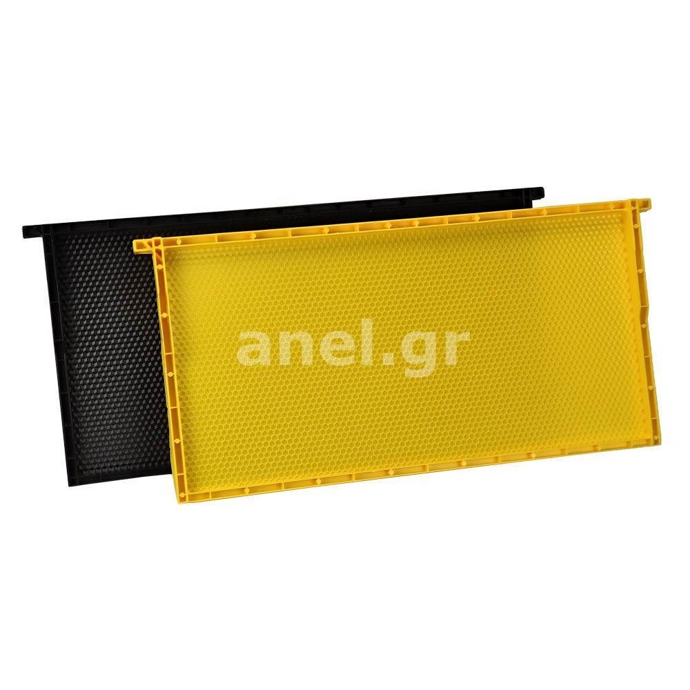 Frame Foundation for Deep Hive Body H23,1mm (~9 1/8'' Langstroth Hoffman) All Plastic ANEL PS waxed cell d5.6mm