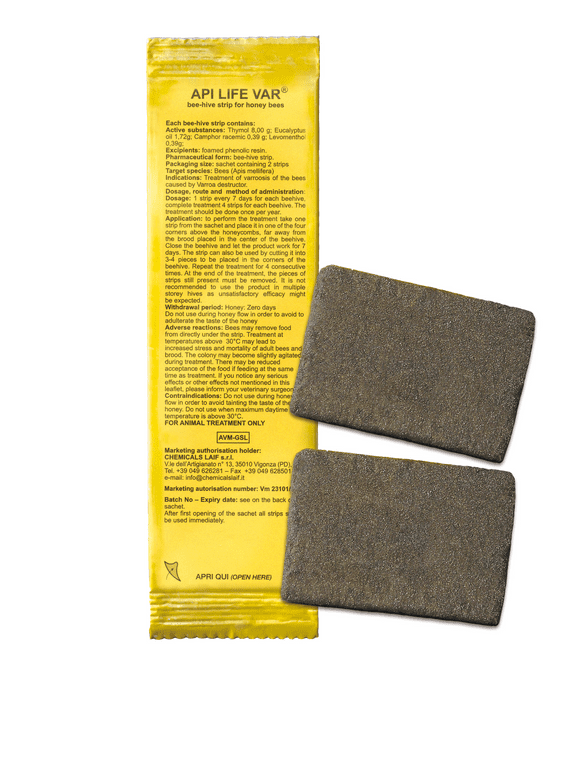 HONEY MASTERS - apilife var vma approved varroa treatment 878