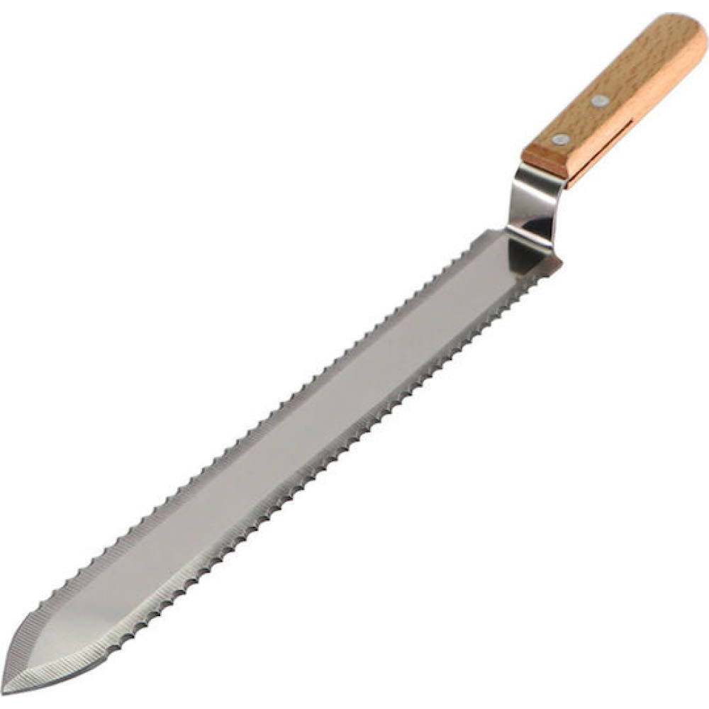 Serrated uncapping knife