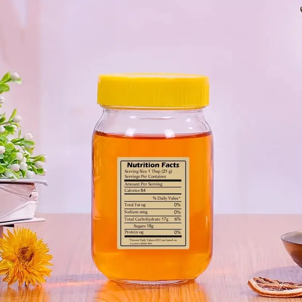 120-Pack Self-Adhesive Honey Nutrition Labels