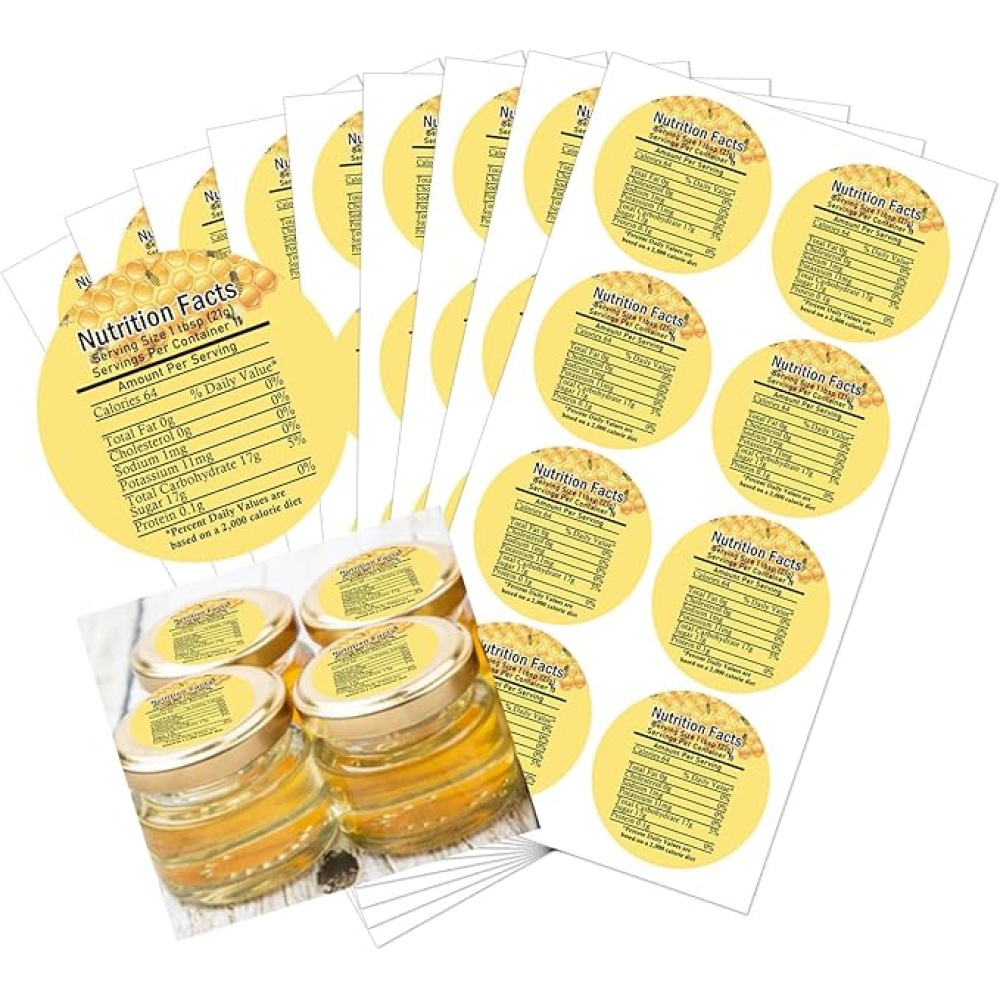 Honey Nutrition Labels