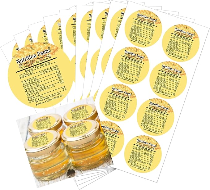 HONEY MASTERS - Honey Nutrition Labels